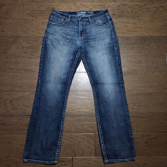 Buckle Other - BKE Buckle Tyler Jeans Men 36L 36x36 Blue Straight Leg Denim Western Distressed